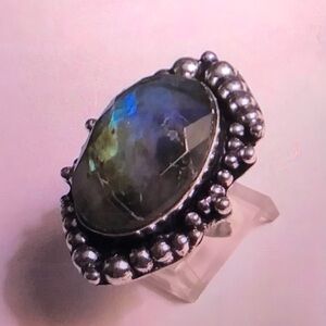 Labradorite 925 Sterling Silver Ring